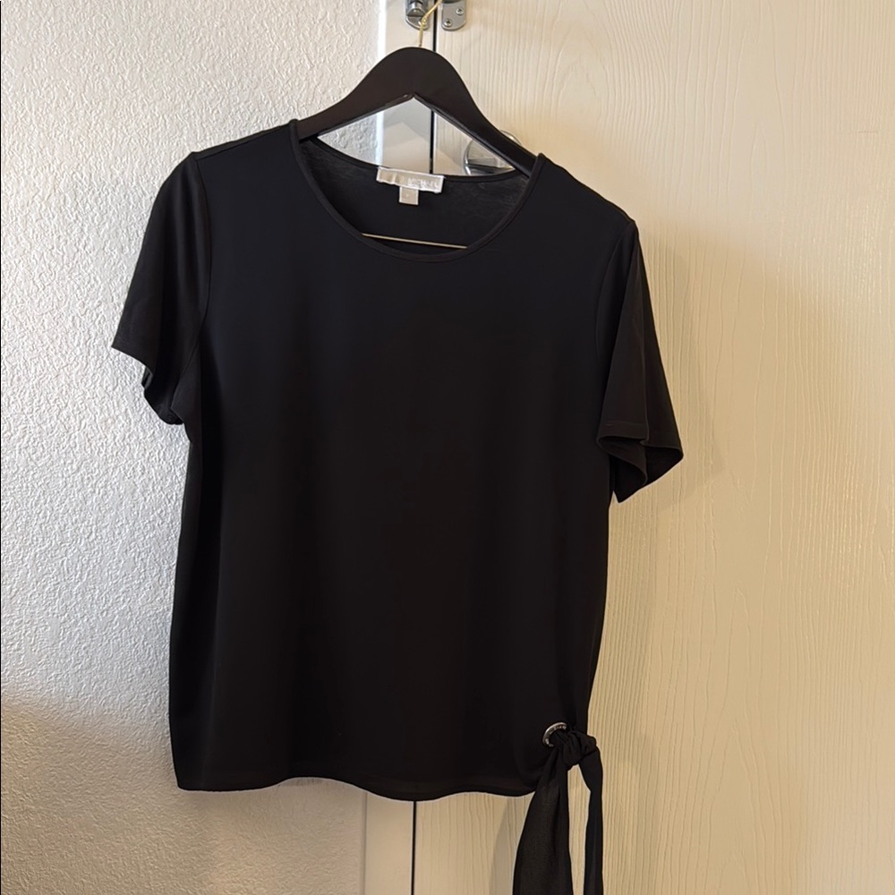 Michael Kors , Black Women's Top with Side Tie